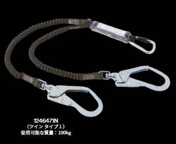 <a href="img/1139-A.pdf#page=22">3M DBI-サラEZ-Stop 伸縮式ランヤード スイベル</a><span>※タイプ1　可能質量:100kg</span>