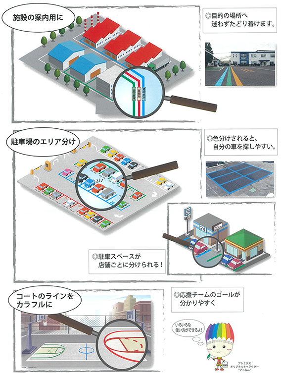 水性ハードラインW-100・カラー 道路用ライン塗料−塗料販売のペイント