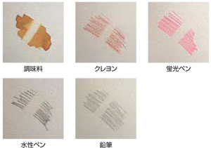 汚れふき取り試験の画像サンプル