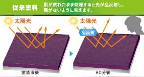 従来塗料モデル図